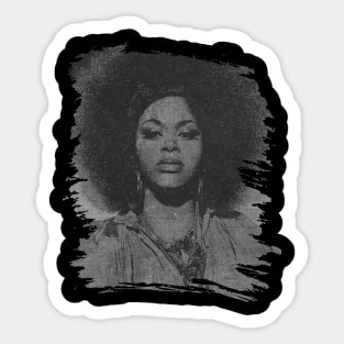 Jill scott // Retro poster Sticker